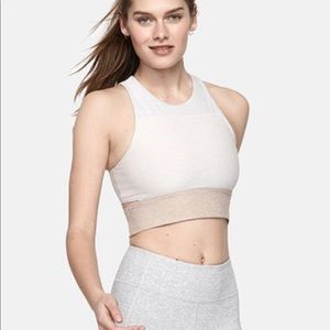 Outdoor voices tri-tone flashback crop bra - M